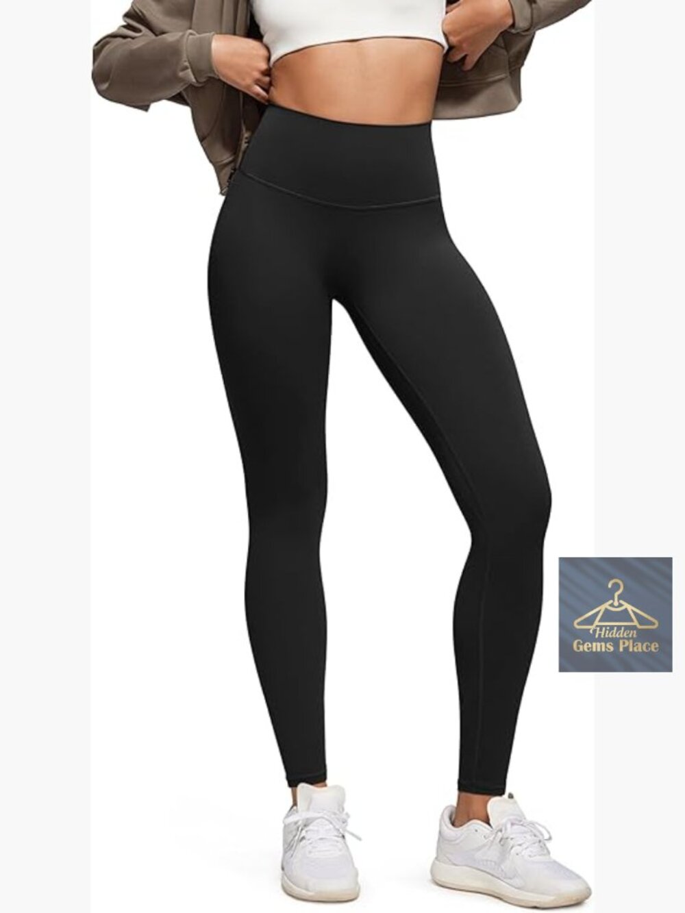 No Front Seam High Waist Yoga Leggings 28" Inseam